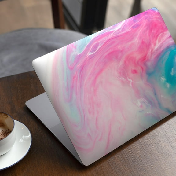 DesignSkinz Marbleized Pink and Blue Paradise V712 Full-Body Skin Decal Wrap Cover for MacBook 12" Retina (A1534)