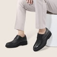 thumbnail image 3 of CMR CHAMARIPA Tall Men Shoes - Height Elevator Shoes For Men - Black Brogue Derby Shoes, 3 of 7