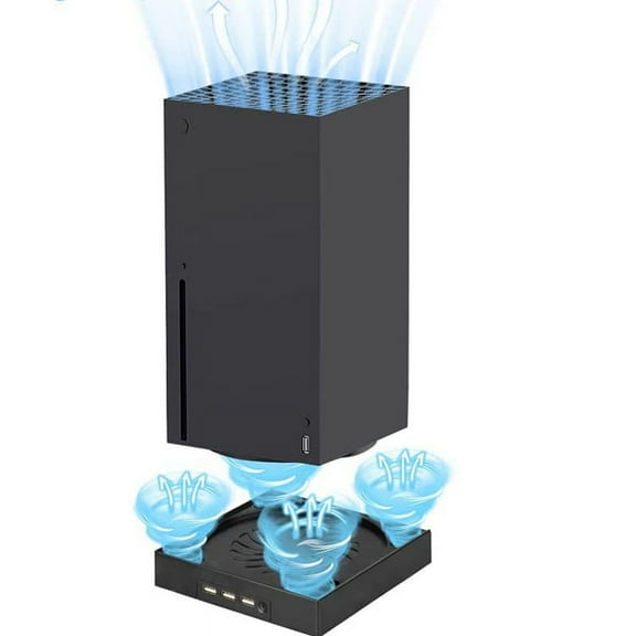 Cooling Fan for Xbox Series X with 3 USB Port, Console Standing Mount with Cooling System.3 Level Adjustable Speed