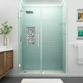 thumbnail image 5 of Aston SDR960EZ-ORB-6228-10 72 x 61.25-62.25 x 0.375 in. Belmore Frameless Hinged Shower Door with Glass Shelves - Oil Rubbed Bronze, 5 of 7
