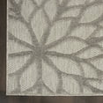 thumbnail image 4 of Nourison Aloha Indoor/Outdoor Tropical Floral Silver Grey 5'3" x 7'5" Area Rug, (5' x 8'), 4 of 10