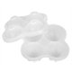 thumbnail image 3 of Molde para cubitos de hielo Ormromra silicona grado alimenticio transparente 4 ranuras, 3 of 8