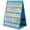Sky Blue, variant on Grusce Foldable Tabletop Pocket Chart Stand, 13 inch Wide x 17 inch Tall Double Sided with 5 Straps Each, Reusable for Classroom Home, Offices