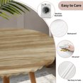 thumbnail image 3 of Light Brown Wood Grain Round Tablecloth for 36-44 Inch Tables,Fitted Table Cover with Elastic Edge,Western Farmhouse Barn Door Waterproof Outdoor Table Cloth Protector for Patio Garden Dinner Picnic, 3 of 9