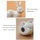 thumbnail image 2 of Injueey Figuras de conejito de cerámica, adorno de Animal de conejo blanco, estatua hecha a mano, mesa, adornos para el hogar, regalo Decoración del hogar Escribe un Injueey HA076986-01, 2 of 6