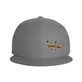 thumbnail image 3 of DouZhe Flat Brim Cap Snapback Hat, Thank You Ornament Banner Prints Adjustable Gray Adult Baseball Cap, 3 of 6