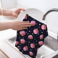 thumbnail image 6 of Sikiie Cartoon Donut Planets Waffle Weave Kitchen Dish Cloth,Super Absorbent Kitchen Dish Towels 16*26 Inches for Dish Rags Washing Dishes, Drying Dishes, 6 of 7