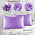 thumbnail image 3 of Pillowcase with Zipper Cases Size Super Soft Solid Color Cases Gift for Women Men Purple 20 In, 3 of 7