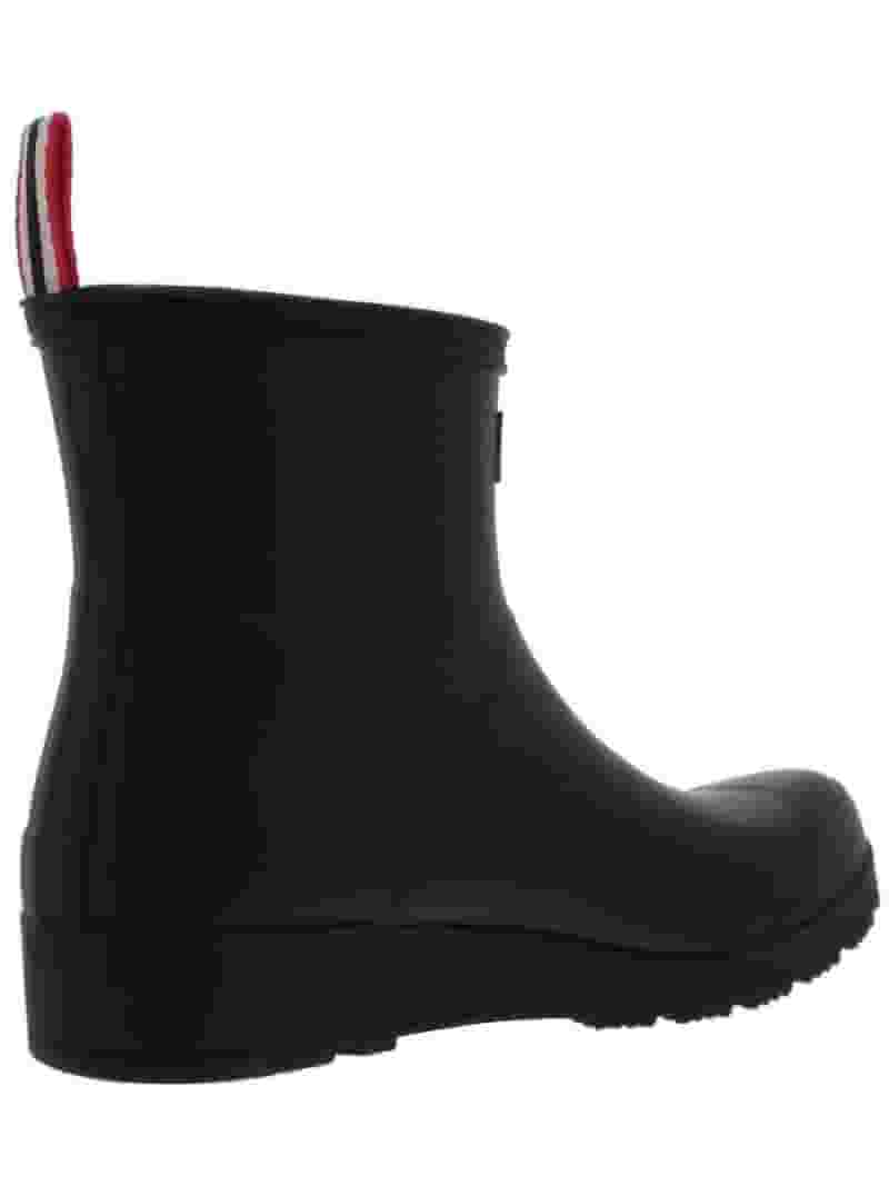 Hunter Women's Rubber Original Play Short Rain Boots, Black Hunter Women's Rubber Original Play Short Rain Boots, Black