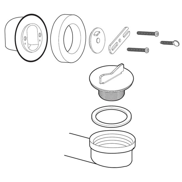 Moen 140690 Tub Drain RoughIn Kit