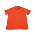 thumbnail image 2 of Under Armour Mens HeatGear Cotton Scramble Polo Shirt Size X-Large Color Orange, 2 of 2