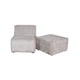 thumbnail image 3 of Sofá Cama M&E MUEBLES Fernanda Gris Claro con Taburete, 3 of 12