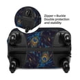 thumbnail image 4 of Lsque Peacock Feathers Printed Luggage Cover, Travel Luggage Protector,Scratch and Dirt Resistant, Fits 18-32 Inch Luggage - X-Large, 4 of 9
