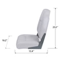 thumbnail image 4 of NORTHCAPTAIN S1 Deluxe High Back Folding Boat Seat,Stainless Steel Screws Included,White(2 Seats), 4 of 7