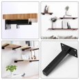 thumbnail image 4 of Stainless Steel Rectangular Shelves Support Hardware for Kitchen Bathroom Bedroom in Black with Corrosion Resistant Function 1Pack, 4 of 5