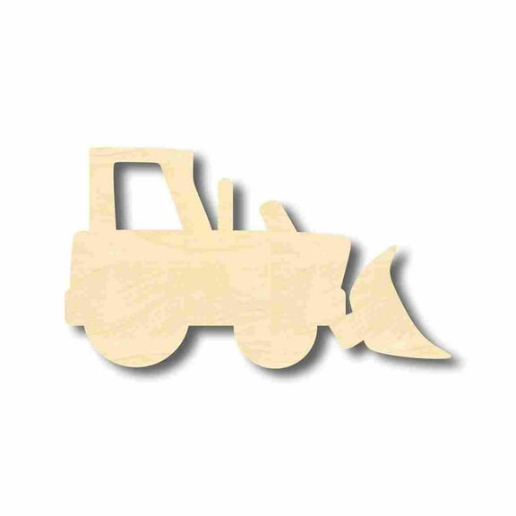 Unfinished Wood Bulldozer Shape - Craft - up to 46" DIY 12" / 1/4"