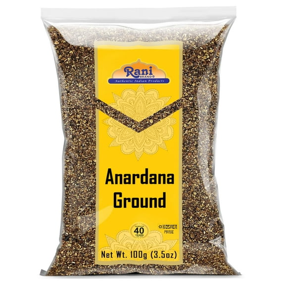 Rani Anardana (Pomegranate) Ground, Indian Spice 3.5oz (100g) ~ All Natural | No Color | Gluten Friendly | Vegan | NON-GMO | Kosher | No Salt or fillers