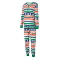 thumbnail image 3 of KelaJuan Christmas Family Pajamas Matching Set Elk Snowflake Print Long Sleeve Tops and Elastic Band Pants Sleepwear, 3 of 7