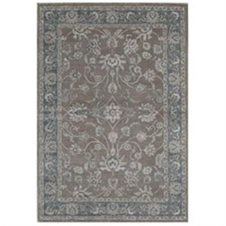 Rugs America 25629 Estelle Gray Blue Rectangle Oriental Rug 44 5