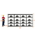 thumbnail image 4 of Slsy 4 Pack 72"H x 36"W x 18"D Garage Shelving, Heavy Duty Steel Shelving Storage Rack Shelves, 5 Tier Steel Shelf Rack Shelf Unit, 2000LB Capacity, 4 of 15