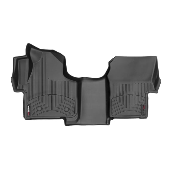 WeatherTech Custom Fit FloorLiners compatible with Dodge Sprinter - 1st Row - Over The Hump, Black