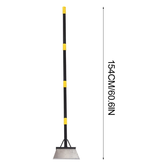 Leodye 1PCS Garden Flat Shovel Heavy Duty Metal Scraper with Long Handle for Garden Cleaning and Maintenance -59.45 IN
