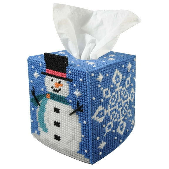 Herrschners® Snow Much Fun Tissue Box Plastic Canvas Kit