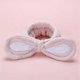 thumbnail image 3 of Makeup Headbands for Washing Face Shower Spa Mask, Women Girls Fashion Plush Headband Hair Loop Elastic Coral Fleece Hair Band with Cute Pompoms, 3 of 4
