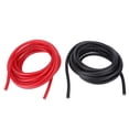thumbnail image 2 of 8 Gauge Welding Wire, 2PCS High Temperature Tolerant Automotive Power Ground Cable for Cars, RVs, Made From Premium Copper and Aluminium, Suitable Various Applications 12V, 2 of 7
