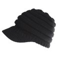 thumbnail image 2 of Yoyauz Women's Knitted Beanies High Bun Ponytail Skull Hat Elastic Winter Thick Warm Visor Crochet Hat, 2 of 7