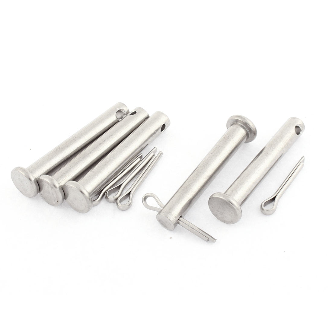 5Pcs Split Cotter Pin 3.5mm x 20mm 304 Stainless Steel 2-Prongs Silver Tone for Home DIY Application