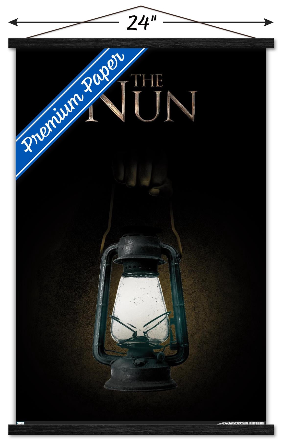 The Nun - Lantern Wall Poster with Wooden Magnetic Frame, 22.375" x 34"