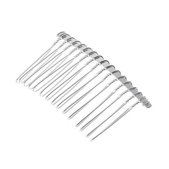 Hair Comb Bride Accessories 15 Teeth Supplies Gold Black White Alloy Jewelry