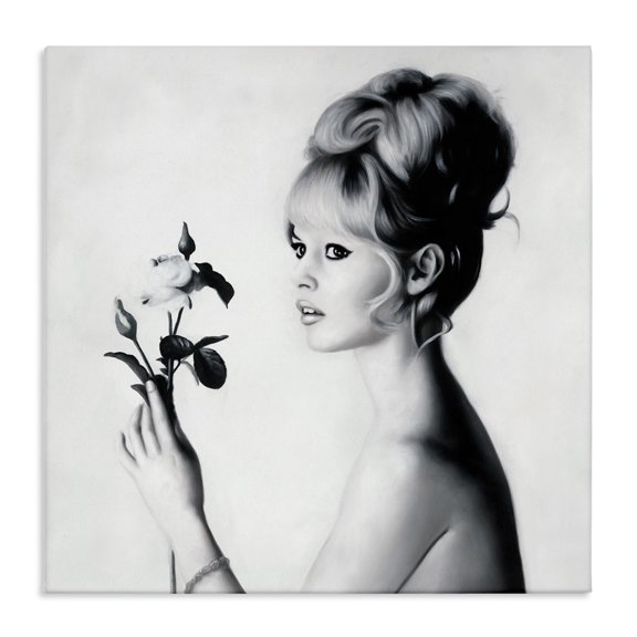 Stupell Industries Art Deco Famous People Bardot Portrait Canvas Art, 17 x 17, by Urban Road