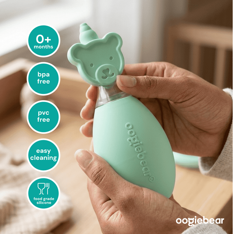 oogiebear Baby Nose Bulb Aspirator, Mint Green photo 6
