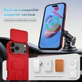 thumbnail image 6 of for iPhone 17 Pro Case with Camera Sliding Cover & Adjustable Kickstand, Magnetic Wireless Charging Rugged Shockproof Bumper Cases Heavy-Duty Magnetic Protective Phone Cover, Red, 6 of 10