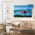 thumbnail image 5 of Elephant Stock Red Ship At Fort Lauderdale Wall Art - Horizontal Canvas Wall Art - Living Room Wall Decor - Transportation Canvas - Blue And Teal Decor - 48" x 32", 5 of 8
