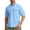 Q9-Light Blue, variant on Havenx Long Sleeves Fishing Shirts for Men Button Down Collared Shirt with Zipper Pockets Solid Color Dress Summer Travel Work Hiking Fishing Clothing,White L