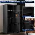 thumbnail image 2 of Kaer 10-12 Gun Safe For Rifles And Pistols Biometric Gun Cabinet For Rifles And Shotguns Fingerprint Rifle Safes For Home Clearance Gun Safe Long Gun Locker With Removable Shelf Gun Rack Unassembled, 2 of 7