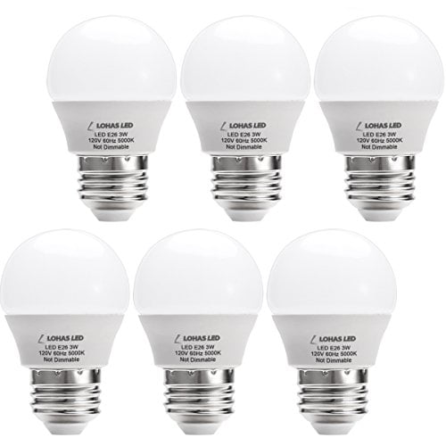 L LOHAS LED LH-BL-3W-5000k-6 G14(with UL Listed) 3W (25W Equivalent ...