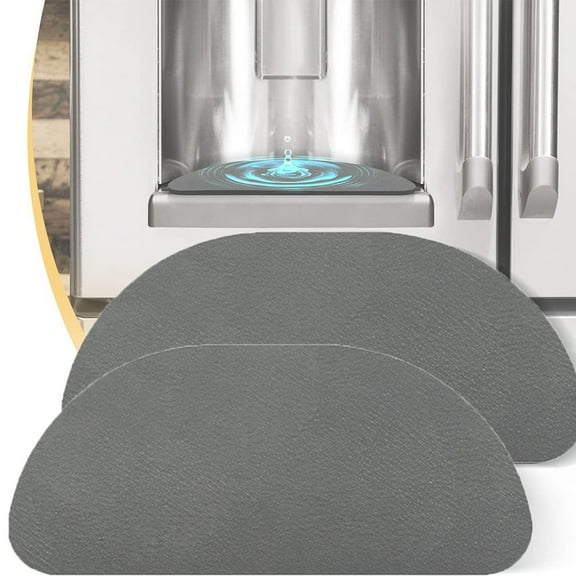 2Pack Refrigerator Drip Catcher Water Absorbent Fridge Water Dispenser Drip Tray Grey