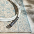 thumbnail image 4 of SAFAVIEH Beach House Justine Geometric Indoor/Outdoor Runner Rug, Aqua/Cream, 2'2" x 6', 4 of 7
