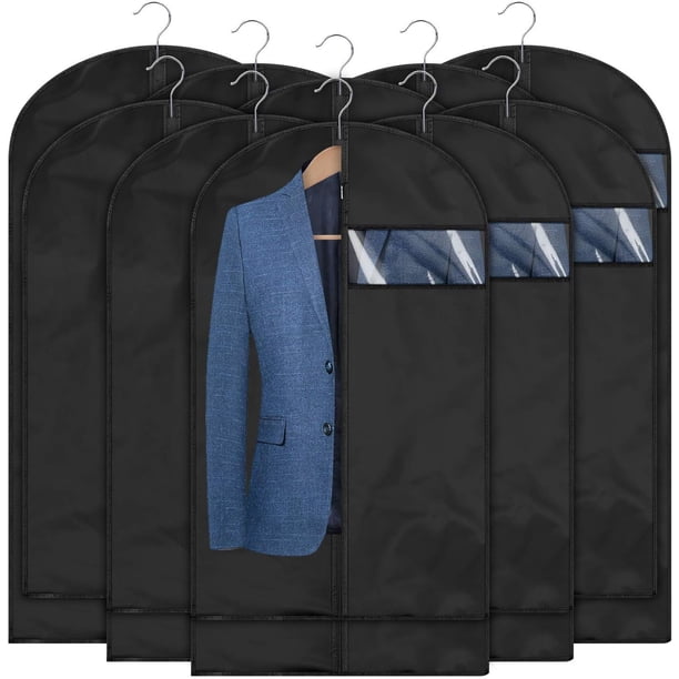 Solución de almacenamiento de alta calidad para armarios, bolsas de viaje para ropa para hombres y mujeres, con asas y ventana de PVC transparente, tela transpirable para una mayor protección