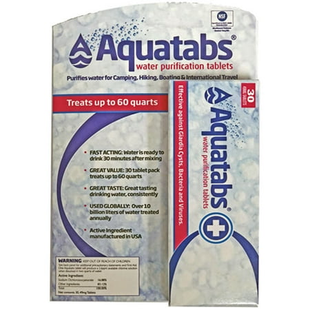 Aquatabs-30 Tablets Per Pack (Best Water Purification Tablets For Hiking)