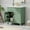Green, variant on Montary 20" Black Bathroom Vanity Cabinet with Sink - Two-Tier Adjustable Shelves, Solid Wood/MDF