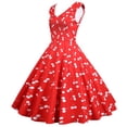 thumbnail image 1 of Pompotops Robe de Soirée Sans Manches pour Femmes Années 1950, 1 of 9