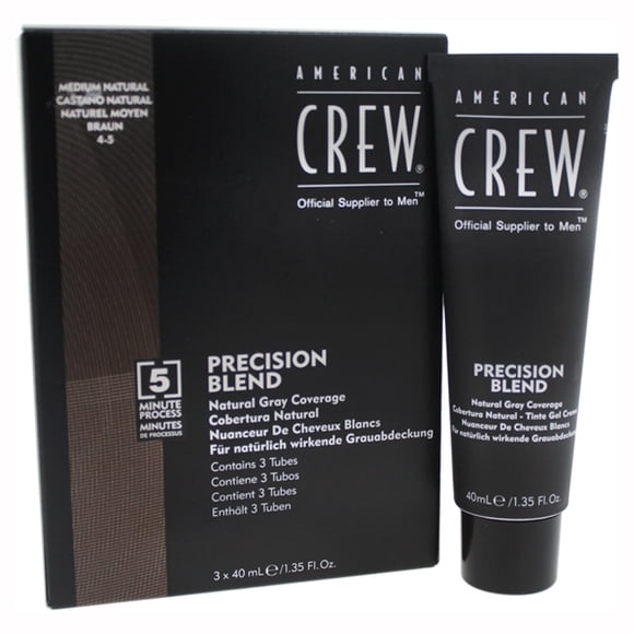American Crew Color de pelo Kit de color de cabello de mezcla de precisión - # 4-5 Natural medio 3 x 1.35oz American Crew American Crew Color de pelo 3 x 1.35oz