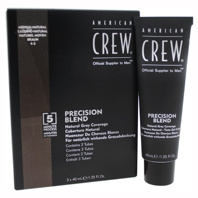 American Crew Color de pelo Kit de color de cabello de mezcla de precisión - # 4-5 Natural medio 3 x 1.35oz American Crew American Crew Color de pelo 3 x 1.35oz