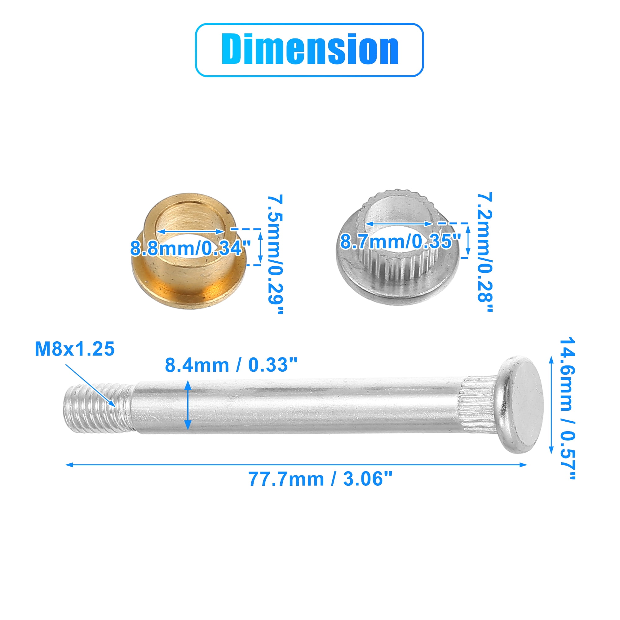 Unique Bargains Door Hinge Pin Bushing Kits for Ford Explorer for Mercury Cougar