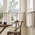 thumbnail image 3 of Cortinas Jinchan 66x61 cm Lino Gris Boho Geométrico 2 Paneles, 3 of 9